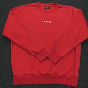 Sonneti London Sweatshirt Streetwear Loungewear Minimalist Women Size L Red